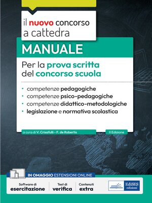 cover image of Manuale per la prova scritta del concorso scuola